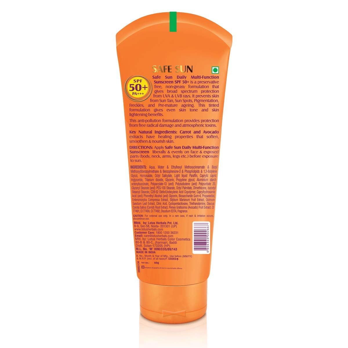 Safe Sun Daily Multi-Function SPF-50 PA+++ 60 g