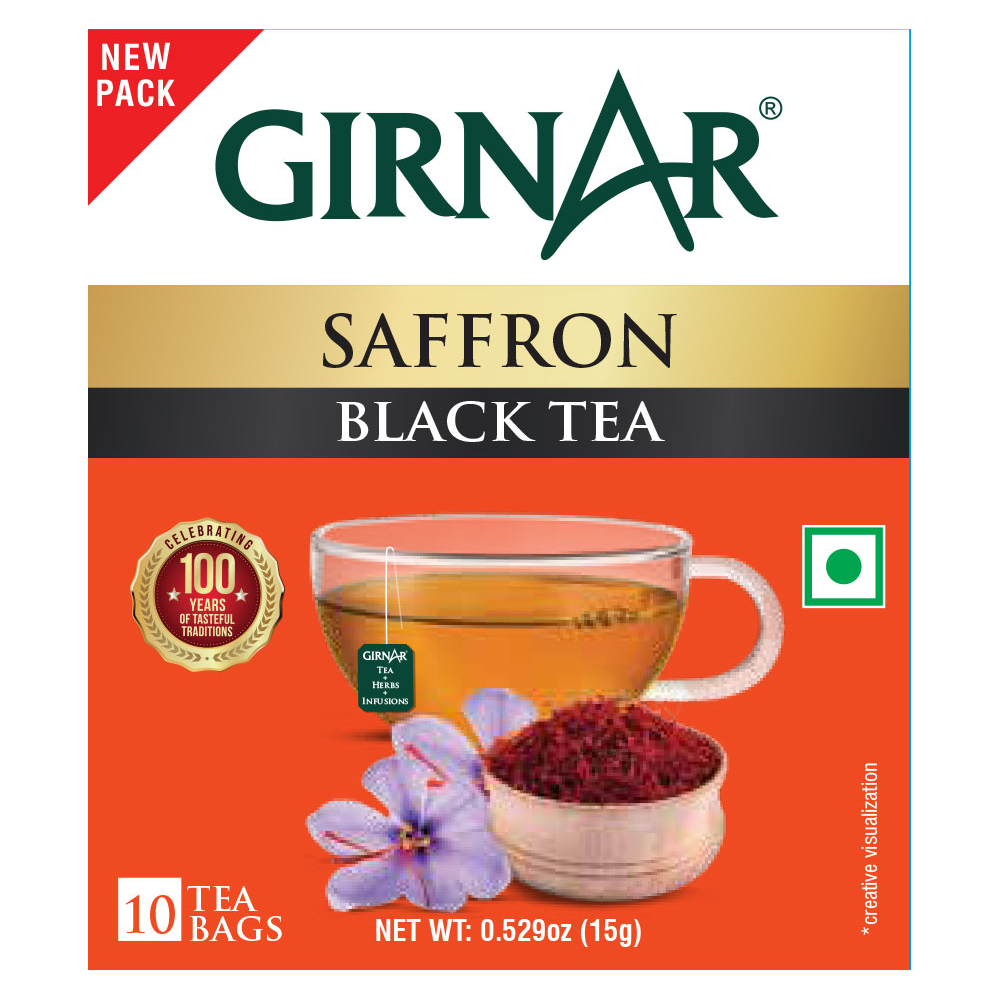 Black Tea Bags - Saffron 10 Tea Bags