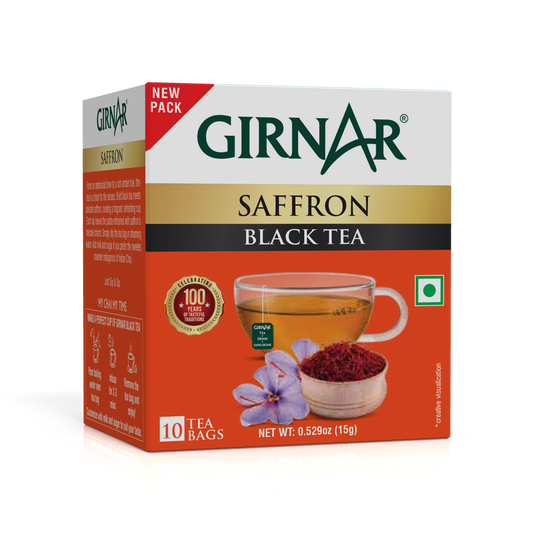 Black Tea Bags - Saffron 10 Tea Bags