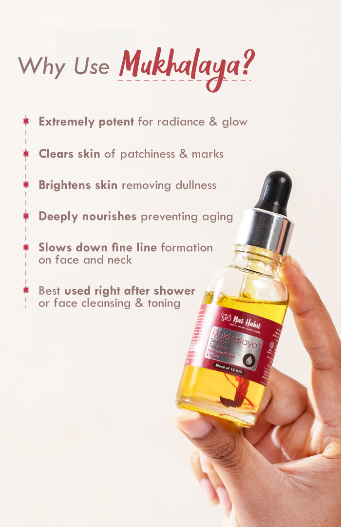 Pure Saffron Tuberose Mukhalaya Face Oil 30ml