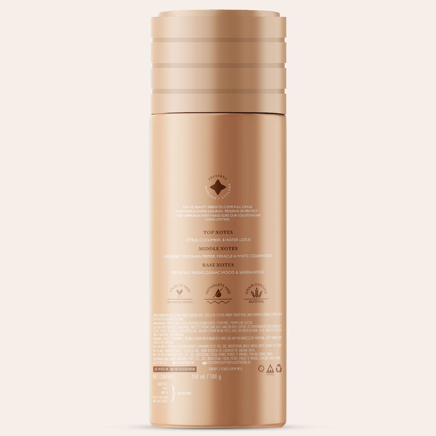 Long Lasting Salt and Sand Deodorant Body Spray For Men & Women 150ml