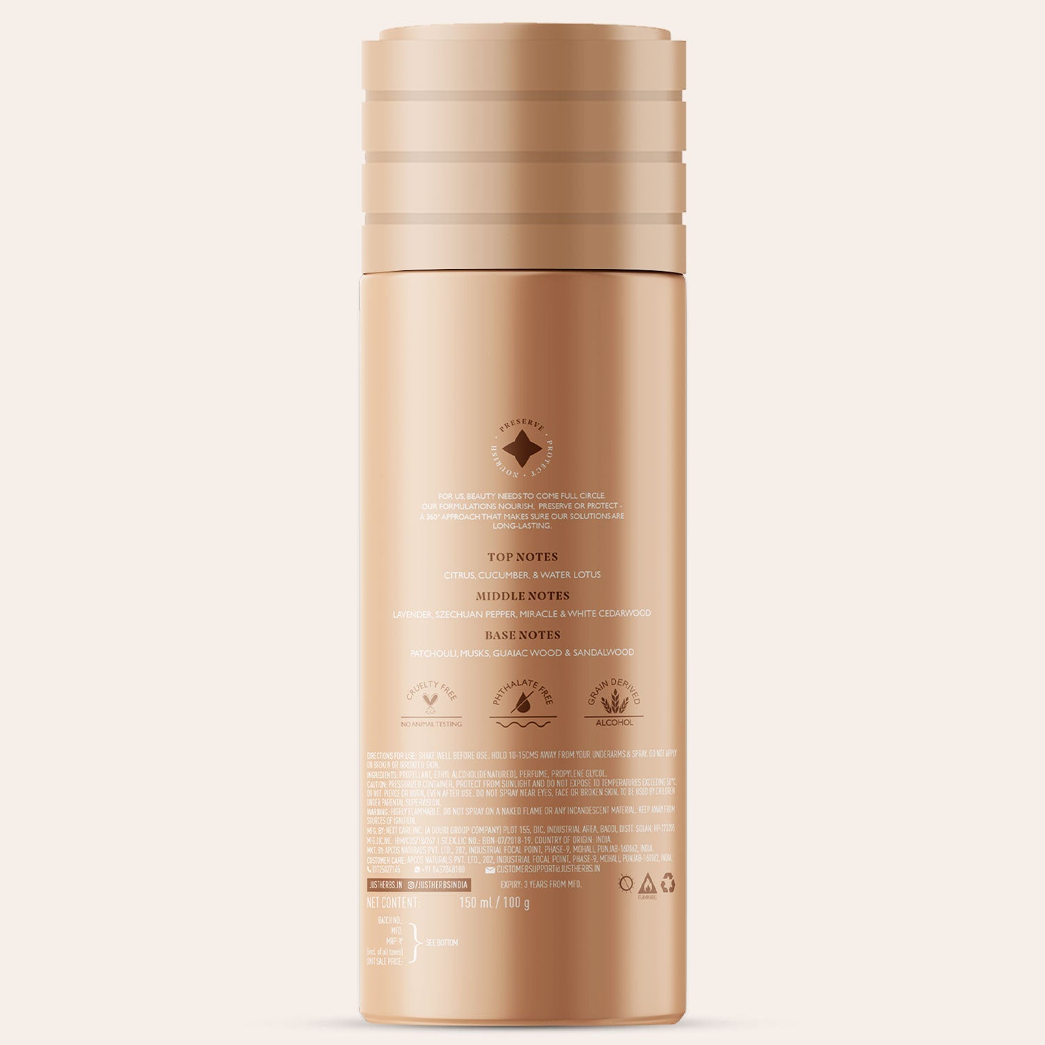 Long Lasting Salt and Sand Deodorant Body Spray For Men & Women 150ml