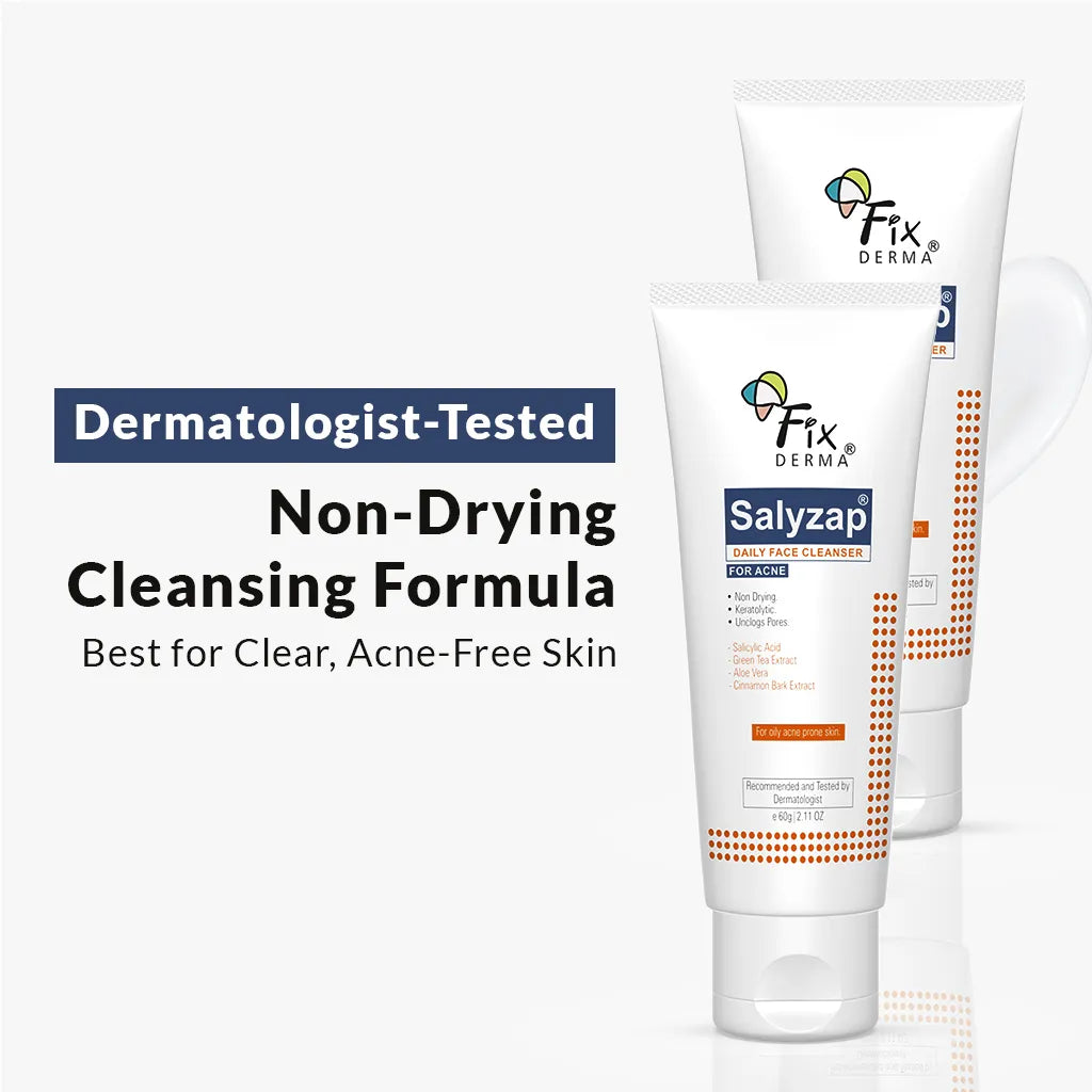 【Fixderma】 Salyzap Daily Face Cleanser 60g Pack of 2｜サリザップ デイリーフェイスクレンザー 2個セット｜60gx2