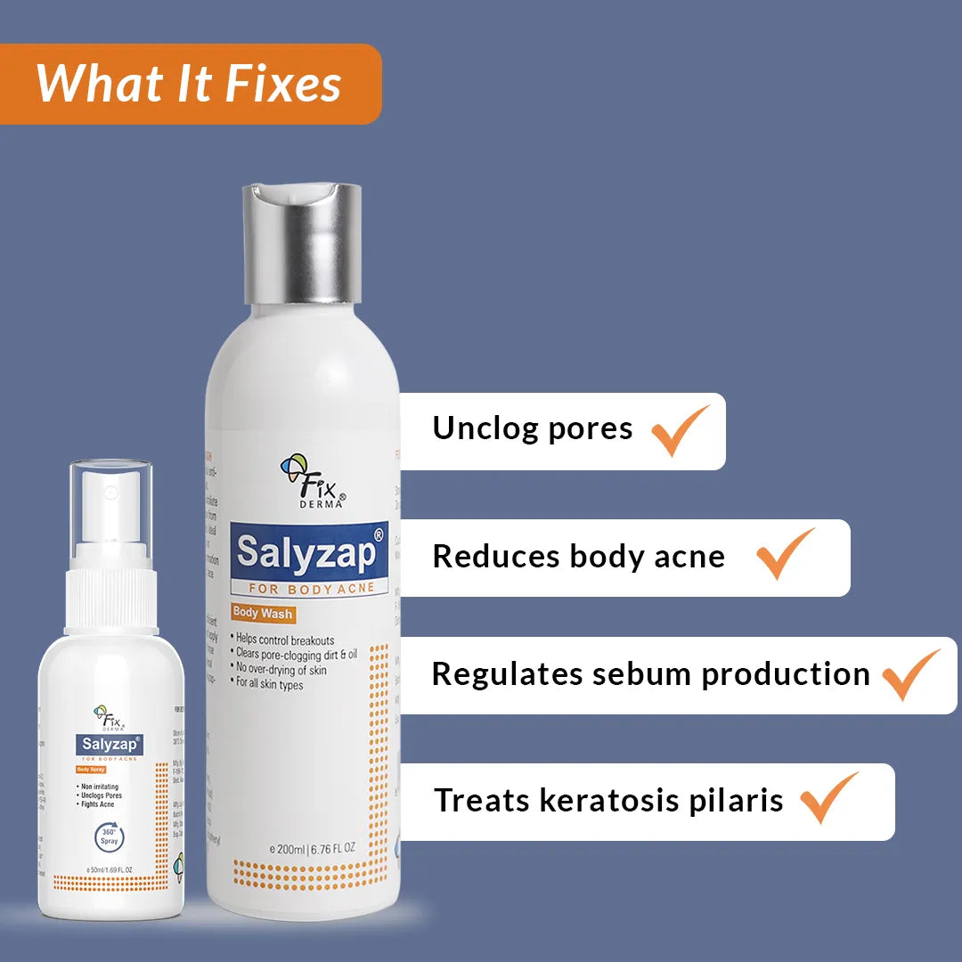 Body Acne Kit - Salicylic Acid + Tea Tree Oil Treatment For Body Acne