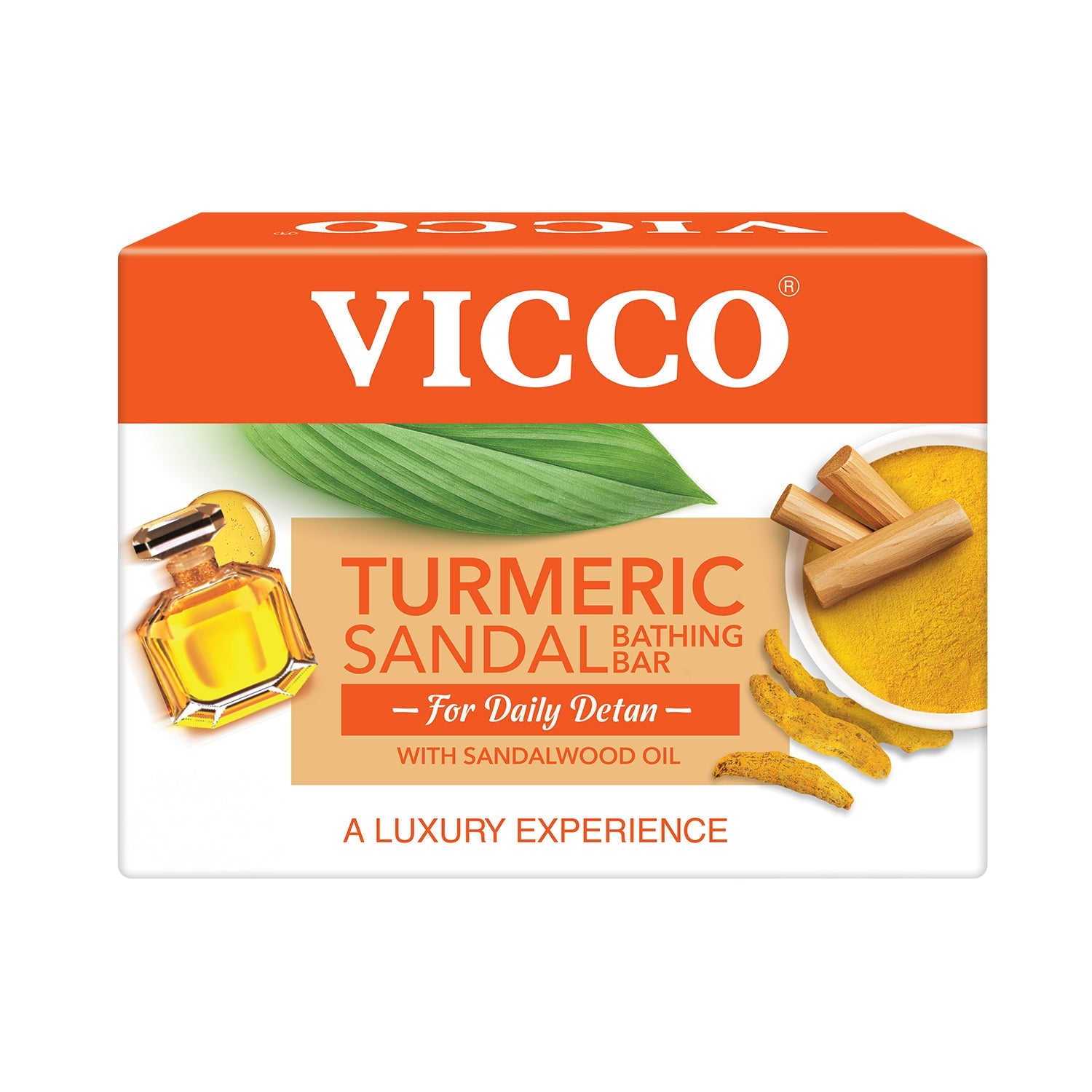【Vicco】 Turmeric Sandal Bathing Bar｜ターメリック サンダル バスソープ｜50g