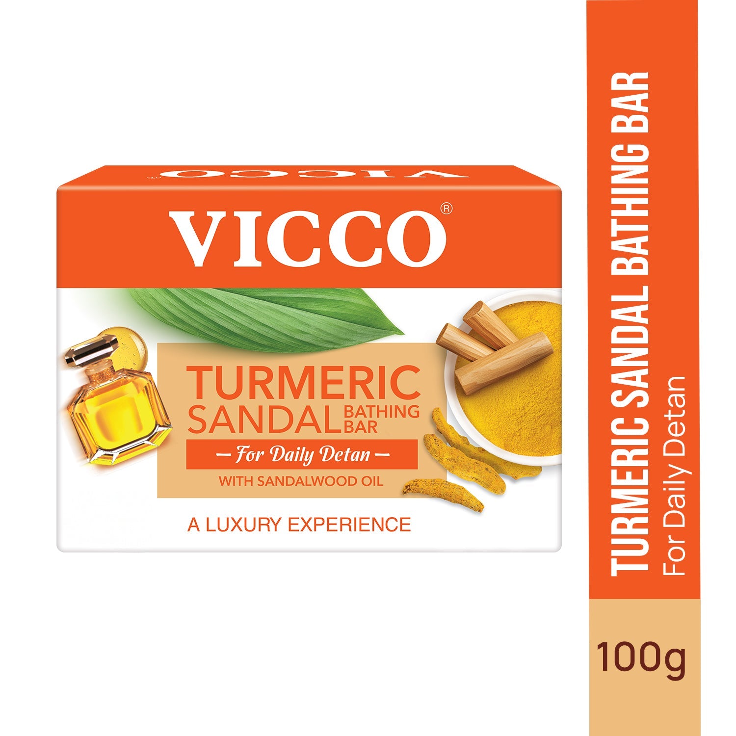 【Vicco】 Turmeric Sandal Bathing Bar｜ターメリック サンダル バスソープ｜100g