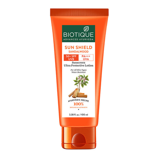 Sun Shield Sandalwood 50+SPF Suncreen Lotion