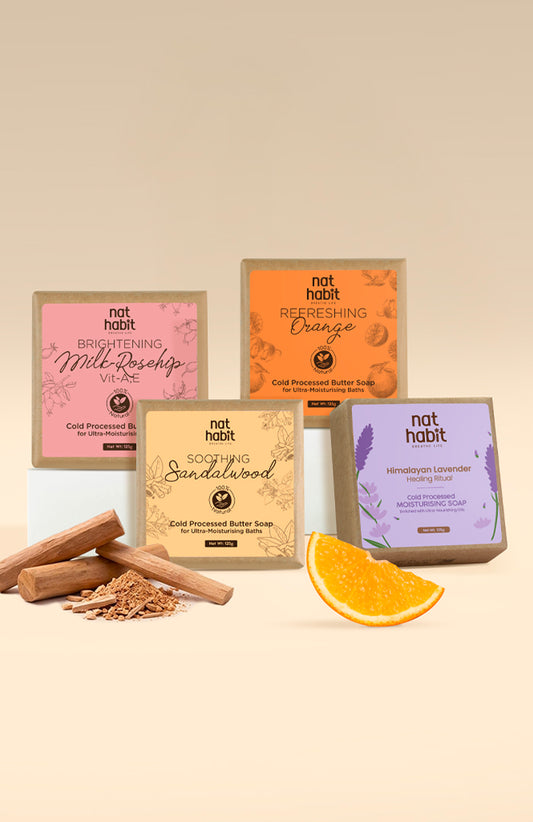 Cold Pressed Gentle Cleansing Soap Pack of 4 コンボパック