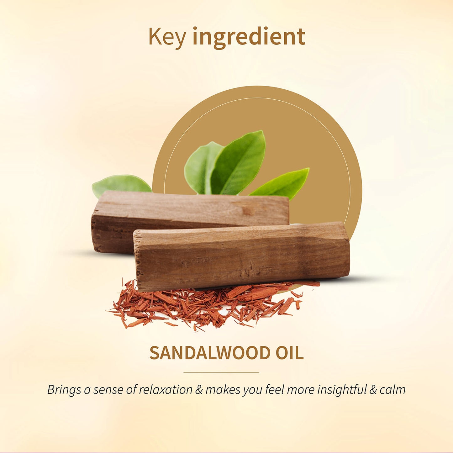 100% Pure Sandalwood Essential Oil | Therapeutic-Grade Calming Aroma | Promotes Relaxation, Mental Clarity & Inner Peace | Ideal for Diffusion & Aromatherapy | 15 ml 15ml