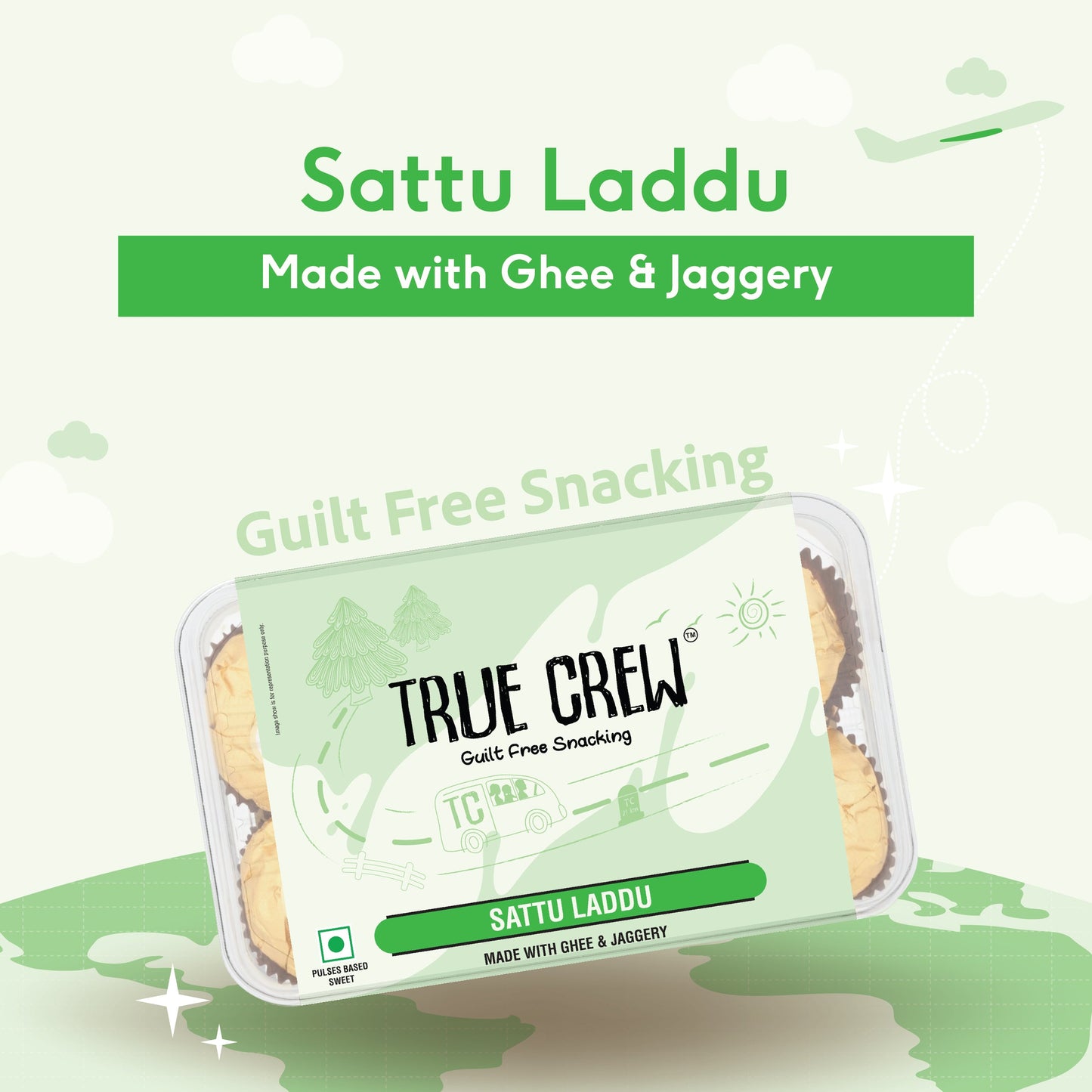 TRUE CREW - Sattu Laddu, 180 g 180g