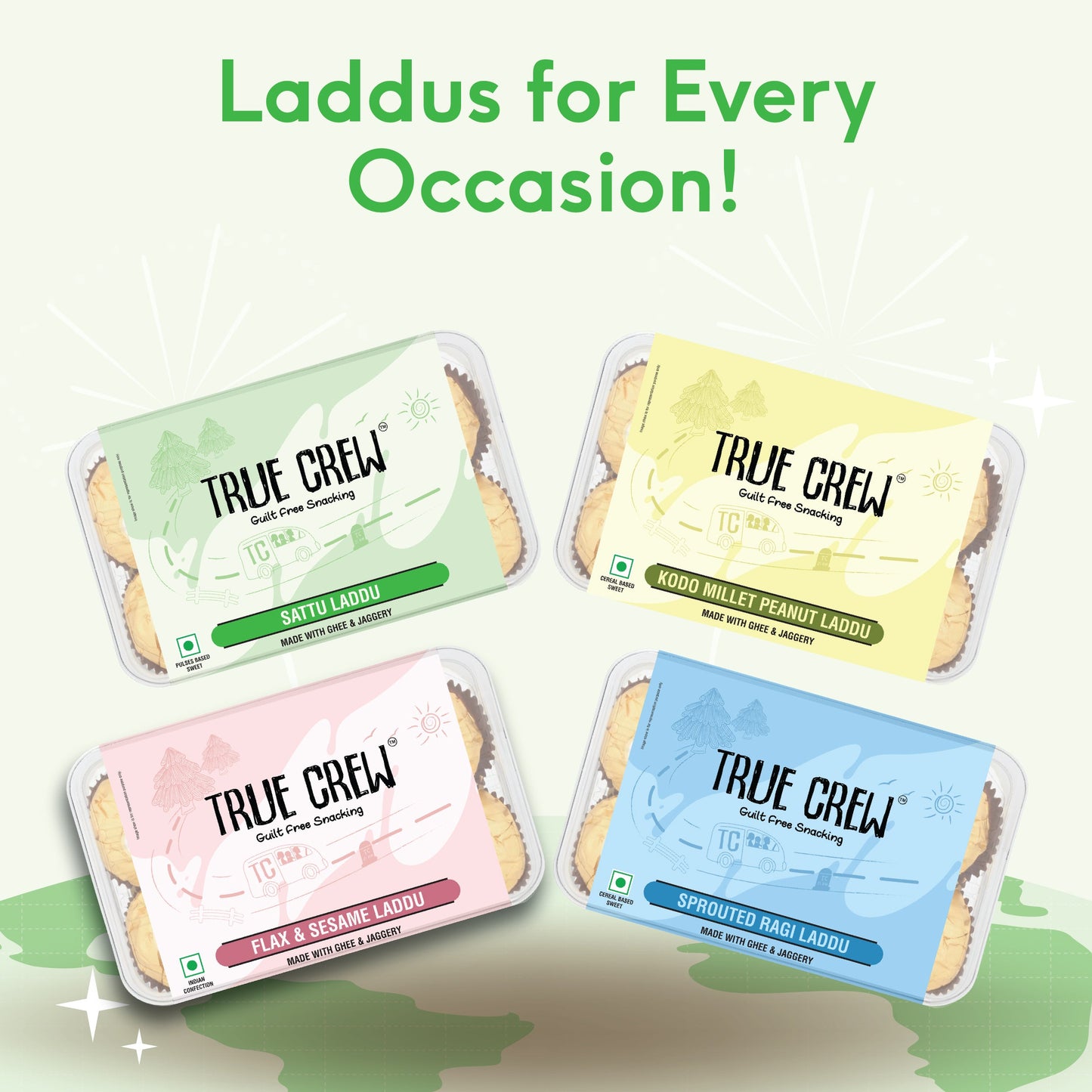 TRUE CREW - Sattu Laddu, 180 g 180g