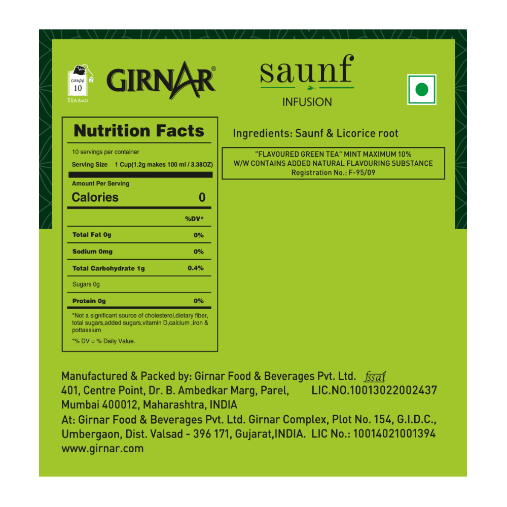 Saunf Infusion 10 Tea Bags