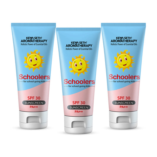 Schoolers Sunscreen SPF 30 PA++ for Kids Mineral Based Lotion -Paraben & Sulfate Free 50ml x 3