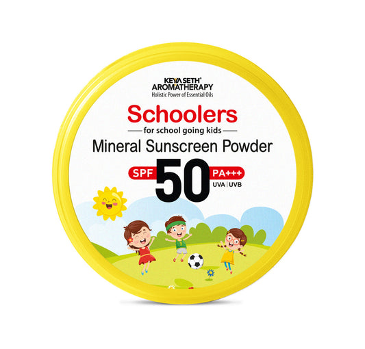 Schoolers Mineral Kids & Baby Sunscreen Powder SPF 50 PA+++, Sweat Resistant, Oil Free 50ml