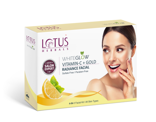 WhiteGlow Vitamin C + Gold Radiance Facial Kit(4 in 1) 228g