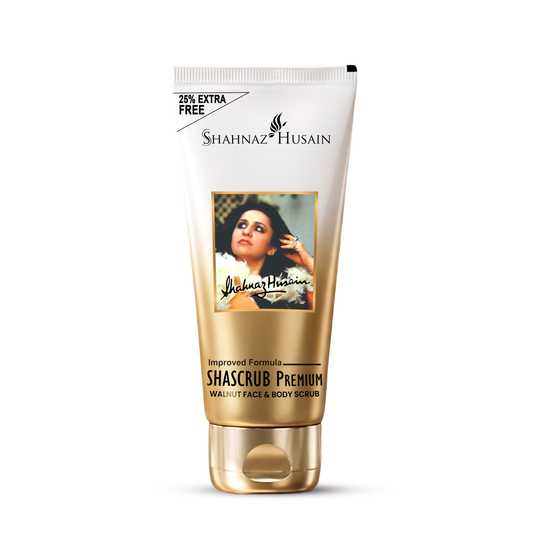 【Shahnaz Husain】 Shascrub Plus-Walnut Face & Body Scrub 40g｜シャスクラブプラス ウォールナットフェイス＆ボディスクラブ｜40g