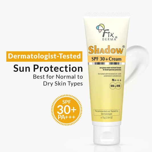 【Fixderma】 Shadow Sunscreen SPF 30+ Cream｜シャドウ サンスクリーン SPF30+ クリーム｜75g