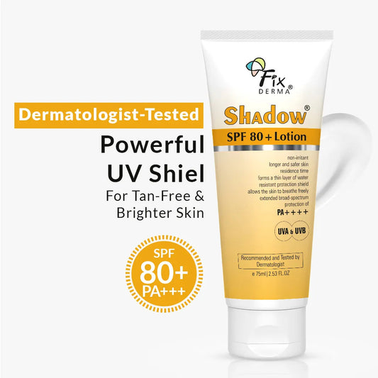 【Fixderma】 Shadow Sunscreen Lotion SPF 80+｜シャドウ サンスクリーン ローション SPF80+｜75ml