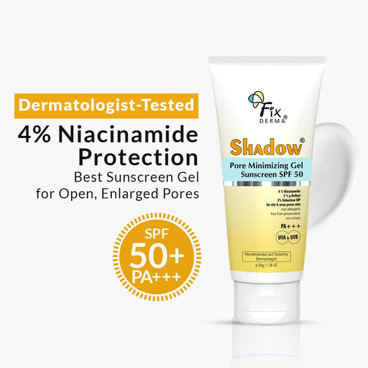 【Fixderma】 Shadow Pore Minimizing Gel Sunscreen SPF 50｜シャドウ 毛穴ケア ジェルサンスクリーン SPF50｜50g