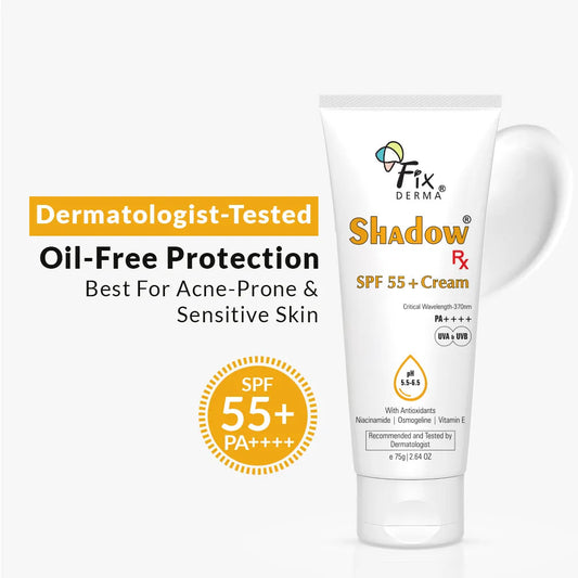 【Fixderma】 Shadow Rx SPF 55+ Cream｜シャドウRx SPF55+ クリーム｜75g