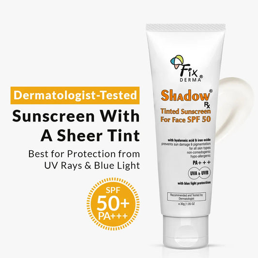 【Fixderma】 Shadow Rx Tinted Sunscreen For Face SPF 50｜シャドウRx ティンテッド サンスクリーン SPF50｜30g