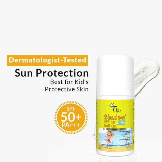 【Fixderma】 Shadow SPF 50 Roll on Sunscreen for Kids｜シャドウ SPF50 キッズ ロールオン サンスクリーン｜30g