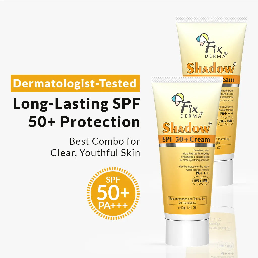 【Fixderma】 Shadow Sunscreen SPF 50 + Cream 40g Pack of 2｜シャドウ サンスクリーン SPF50+ クリーム 2個セット｜40gx2