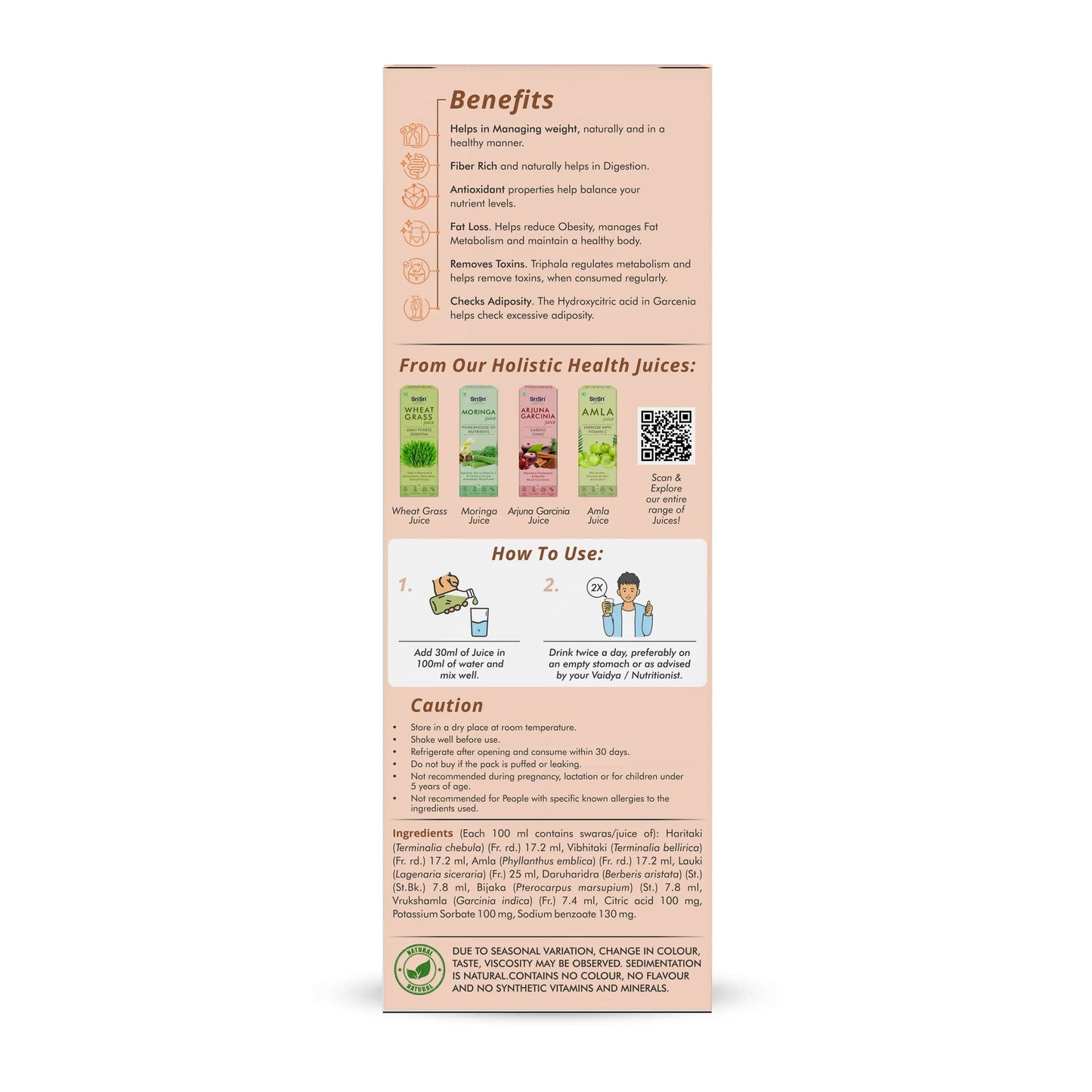 Shape Up Slimming Juice - Burn Fat Naturally | 7 Potent Herbs For Weight Management | 1 L 1L