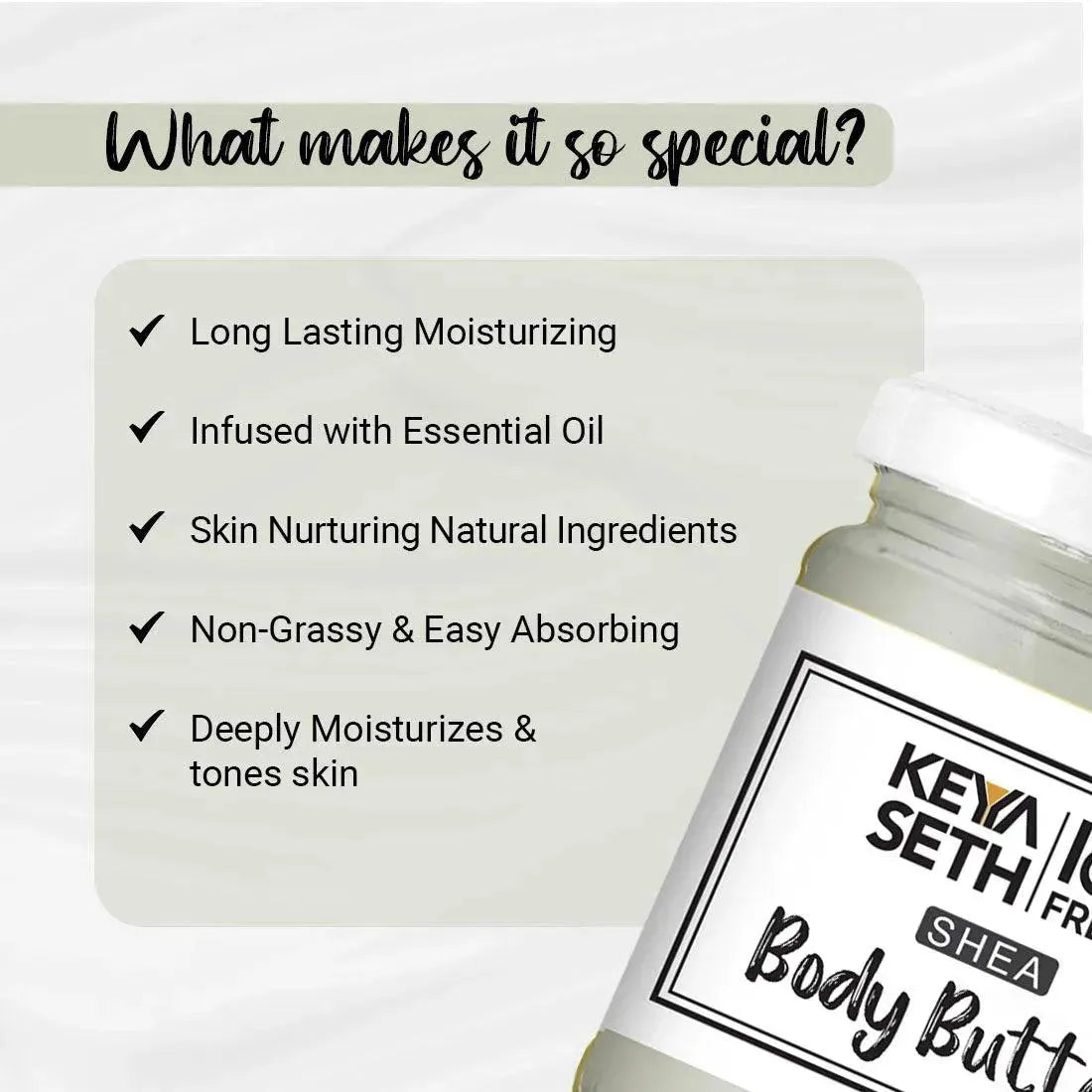 Lab Fresh Shea Body Butter Enriched with Rose & Geranium Oil for 24hrs Moisturization & Nourishment for Men & Women All Skin Types 190g