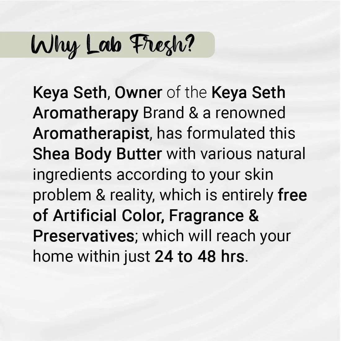 Lab Fresh Shea Body Butter Enriched with Rose & Geranium Oil for 24hrs Moisturization & Nourishment for Men & Women All Skin Types 190g