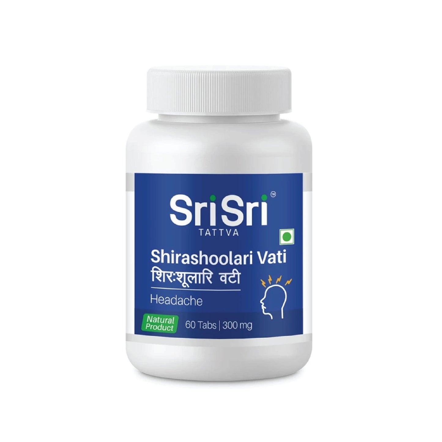 【Sri Sri Tattva】 Shirashoolari Vati Headache Relief Tablets｜ シラシュラリ・ヴァティ 頭痛ケア錠｜ 60錠