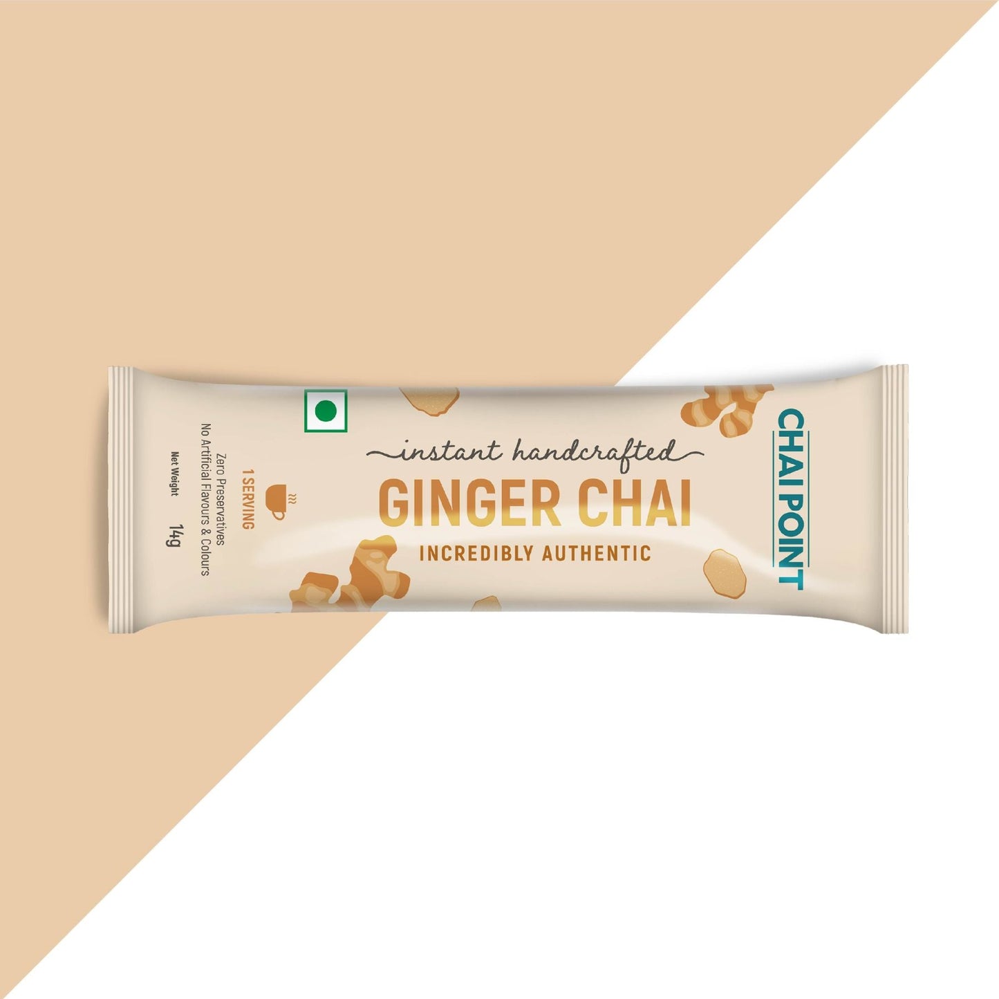 Instant Ginger Tea Premix – 10 Sachets (14g Each) 10 Sachets (14g Each)