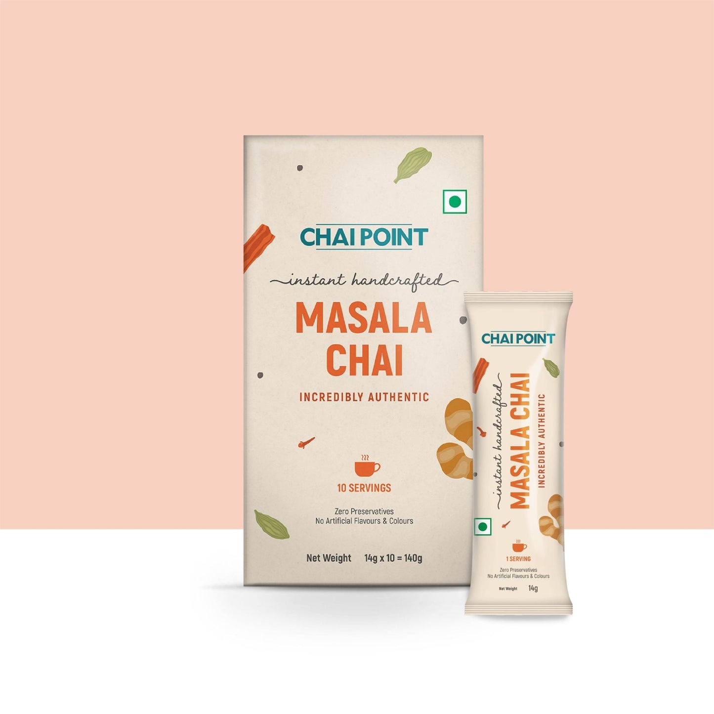 Instant Masala Tea Premix – 10 Sachets (14g Each) 10 Sachets (14g Each)