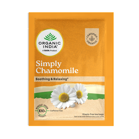【Organic India】 Simply Chamomile Tea｜シンプリー カモミールティー｜25 Teabags