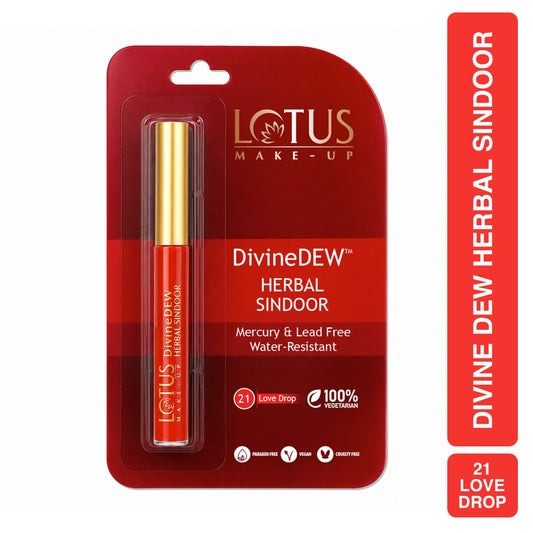 【Lotus Herbals】 Divine Dew Herbal Sindoor - Love Drop｜シンドゥール｜8 GMS