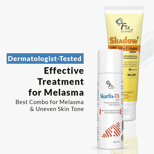 【Fixderma】 Skarfix TX + Shadow Sunscreen SPF 50｜スカーフィックスTX + シャドウ サンスクリーン SPF50｜105g
