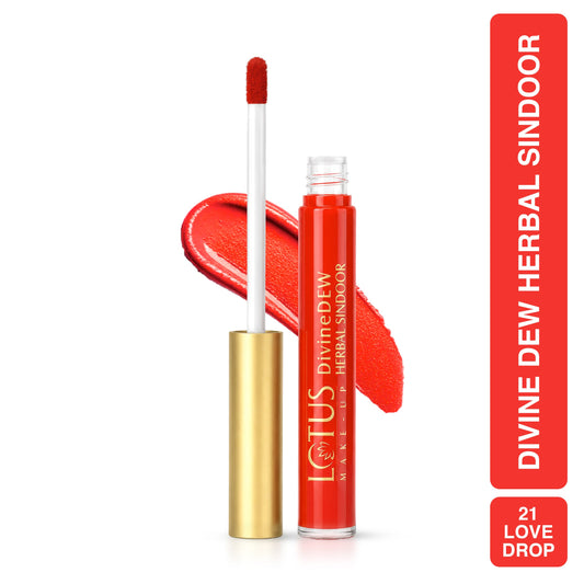 【Lotus Herbals】 Divine Dew Herbal Sindoor - Love Drop｜シンドゥール｜8 GMS