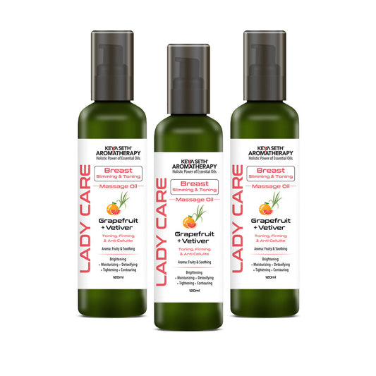 Lady Care Toning & Firming Massage Oil with Grapefruit & Vetiver 120ml x 3