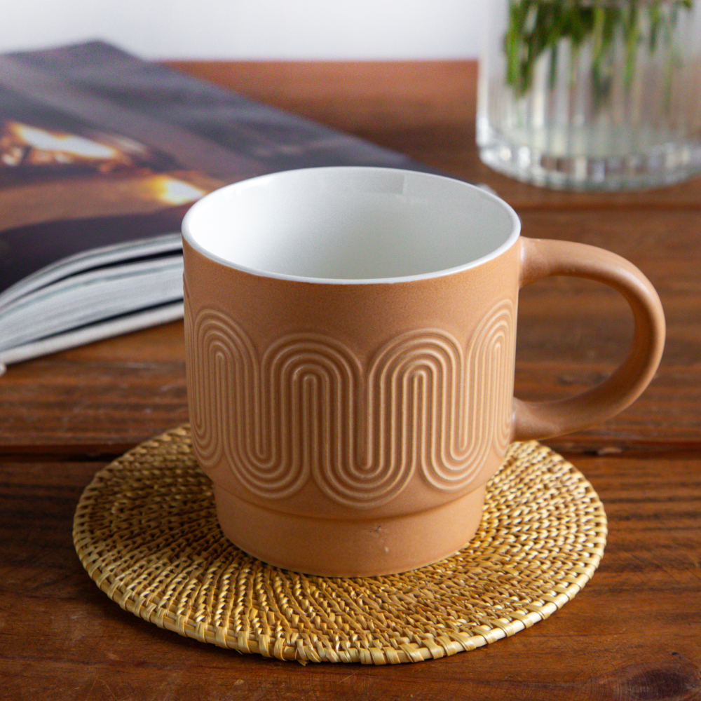 Waveform Collection Amber Drift Coffee Mug (Set of 2) – 380 ml 380ml