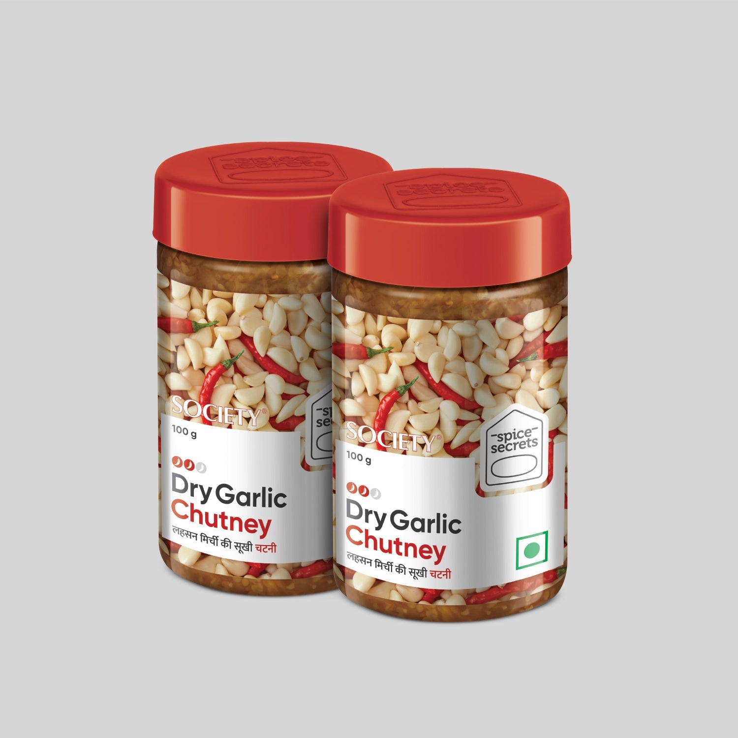 Dry Garlic Chutney - Pack of 2 100 g x 2
