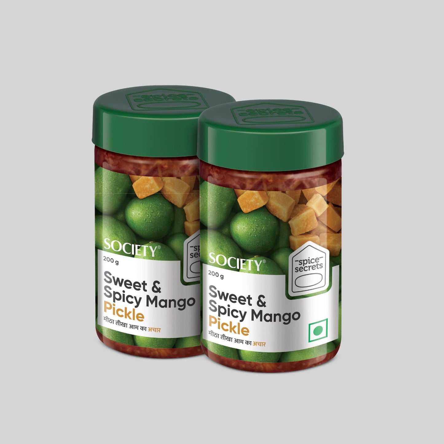 Sweet & Spicy Mango Pickle - Pack of 2 200 g x 2