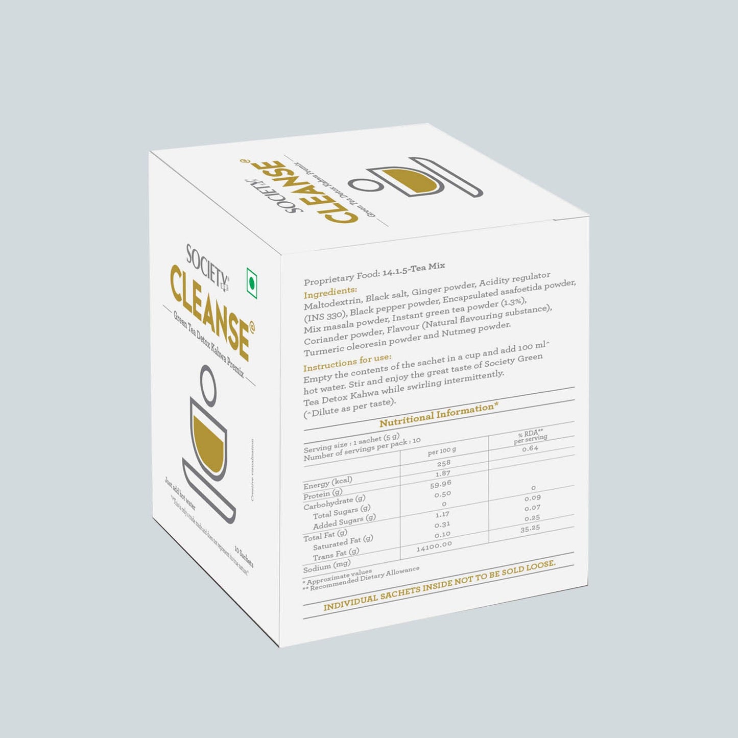 Society Cleanse Premix 5 g x 10 Sachets