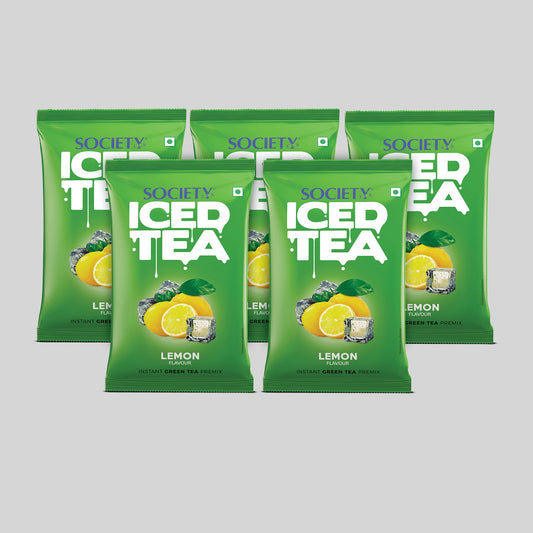 Society Iced Premix Tea Lemon Green Pouch 100 g x 5