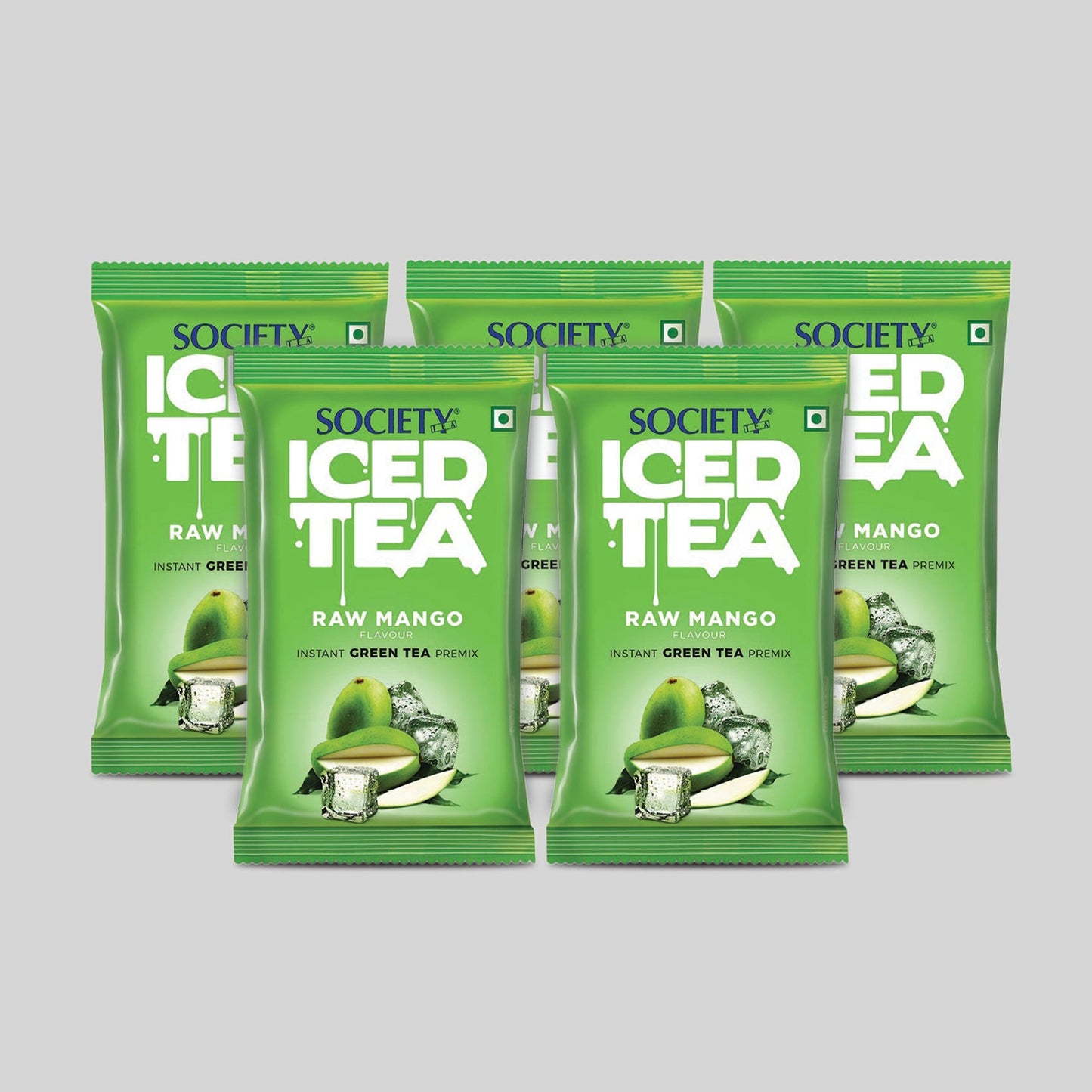 Society Iced Premix Tea Raw Mango Pouch 100 g x 5