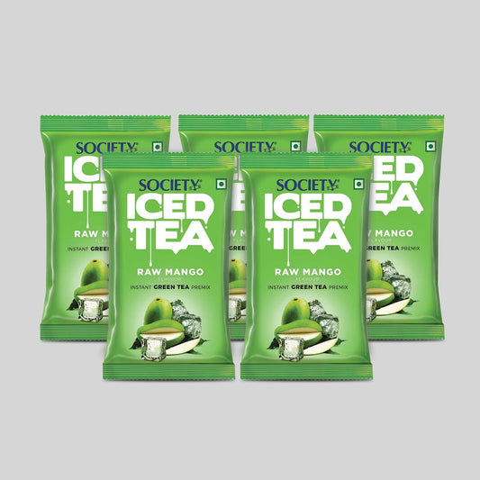 Society Iced Premix Tea Raw Mango Pouch 100 g x 5