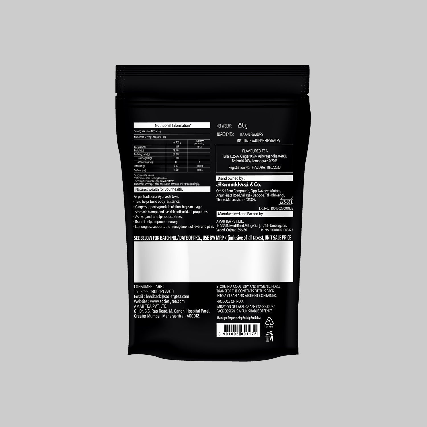 Society Sroth Tea Pouch 250*2