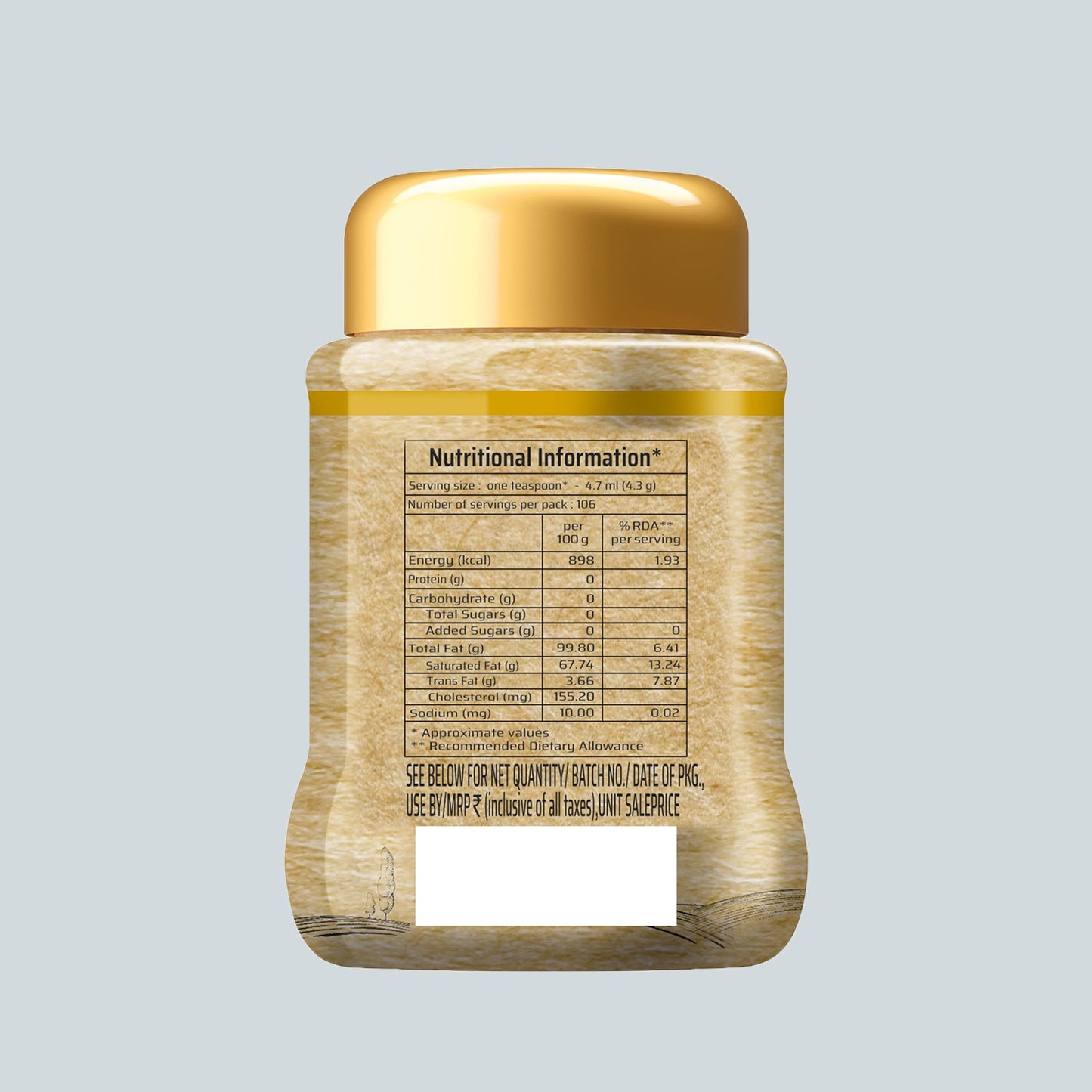 Society Ghee Jar 500 ml
