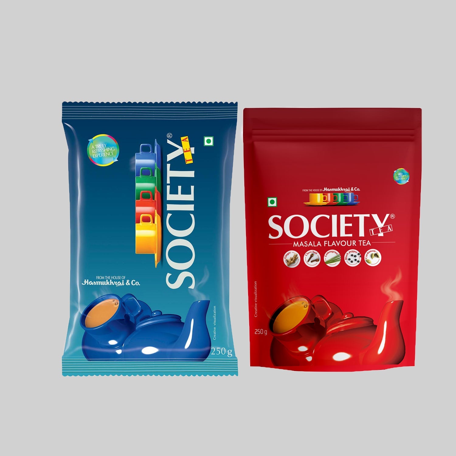 Society Leaf Tea & Society Masala Tea Pouch Combo 250 g  x 2