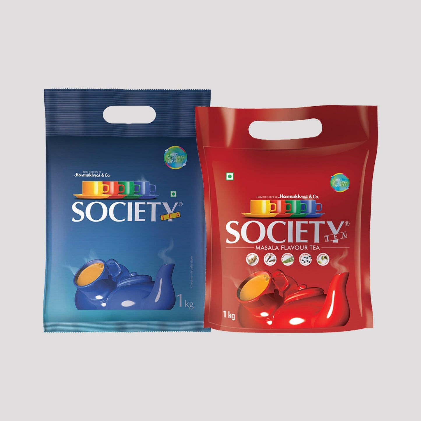 Society Leaf Tea & Society Masala Tea Pouch Combo 1 kg x 2