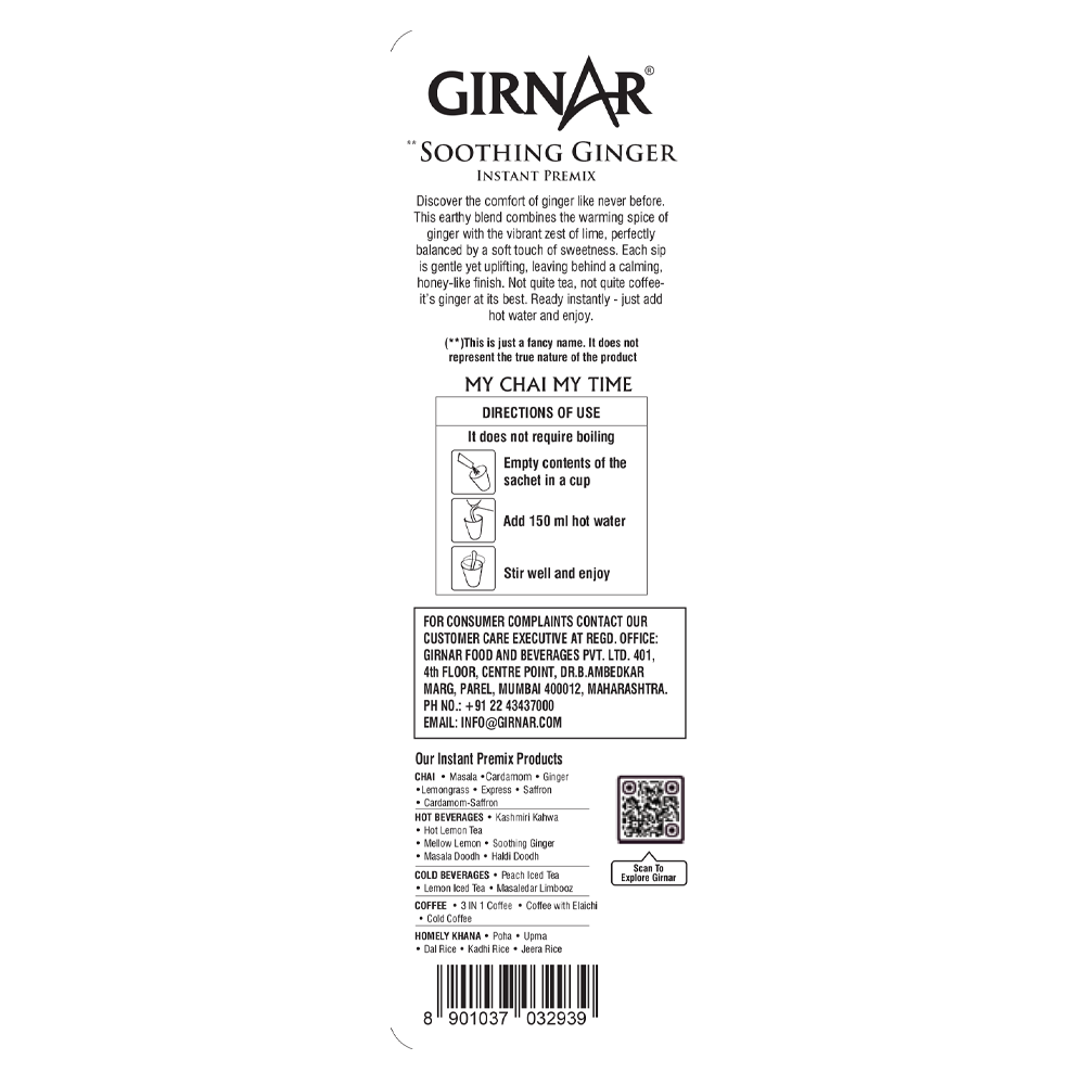 Instant Premix Soothing Ginger 10 Sachets
